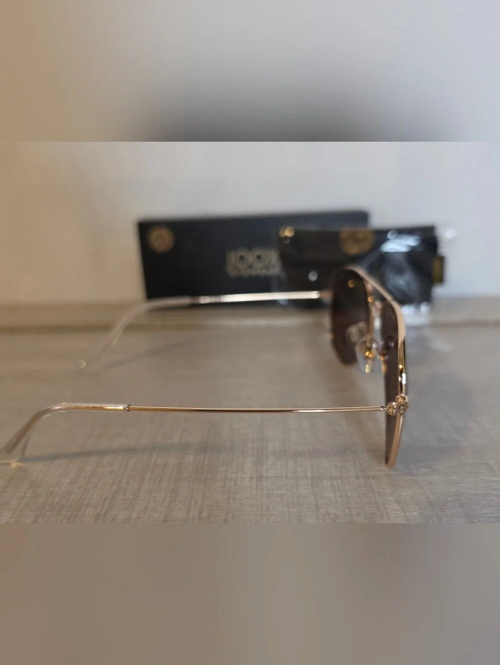 New! JOOX Polarized Pilot Sunglasses JX2775-135P Gold/Gradient Brown